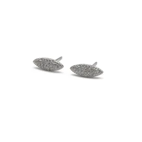 Luna Stud Earrings in Silver