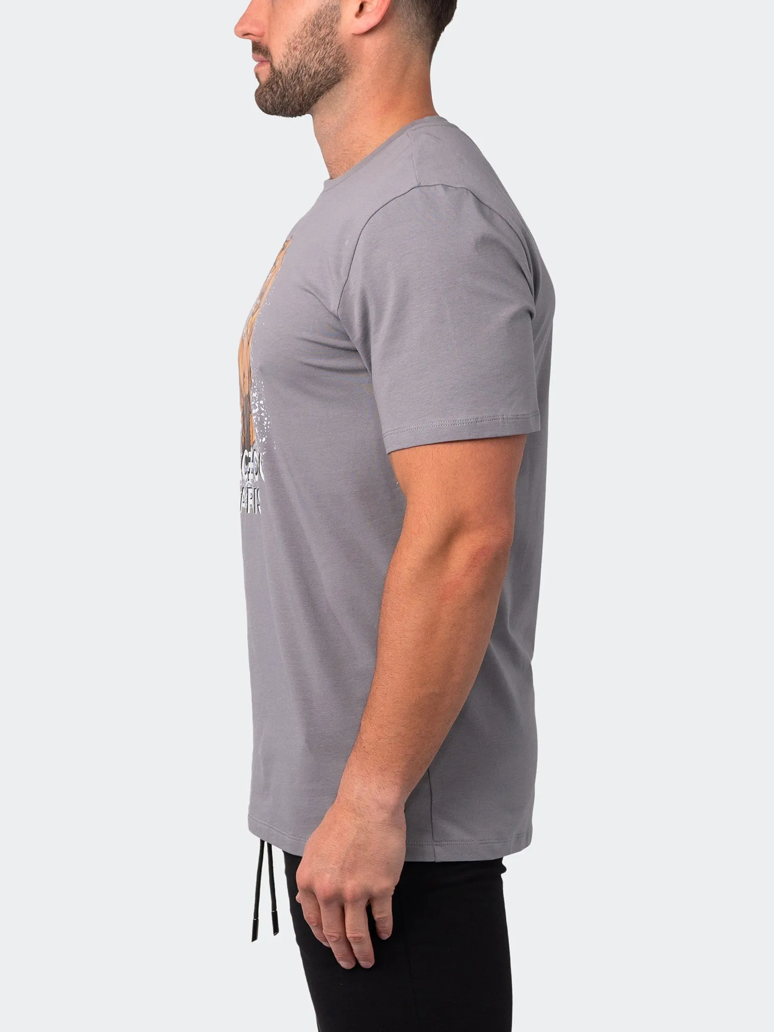 Maceoo Short-Sleeve Athleisur | Tee Power Grey