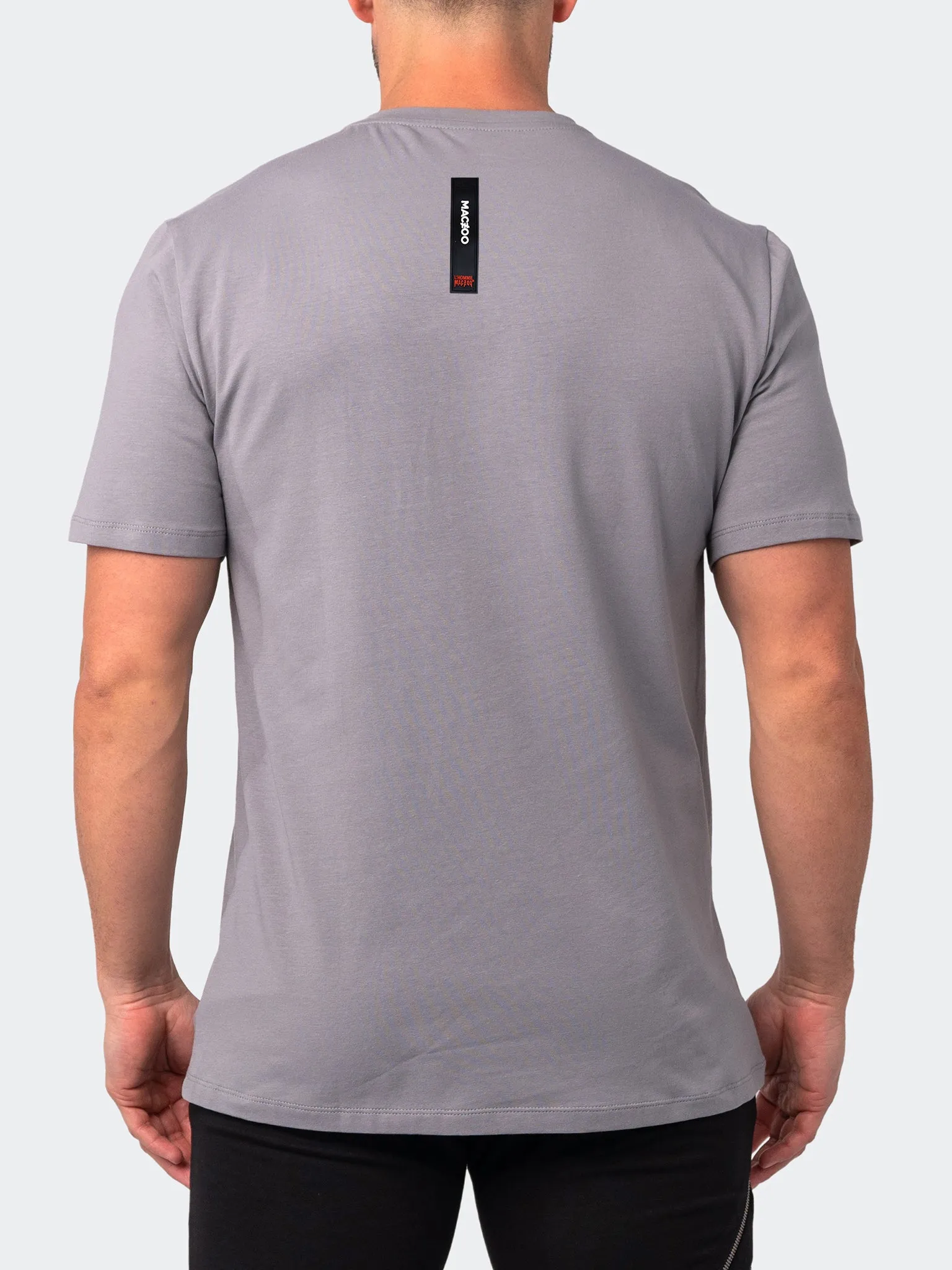 Maceoo Short-Sleeve Athleisur | Tee Power Grey