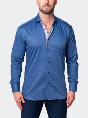 Maceoo Stretch Shirt | Einstein Goal Blue