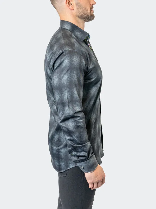 Maceoo Stretch Shirt | Fibonacci Carbon 17 Black