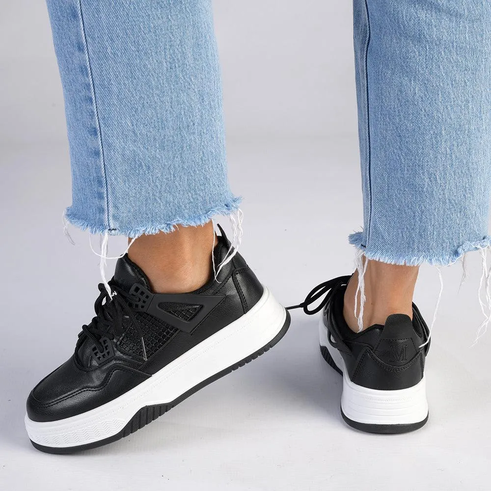 Madison Sally Platform Sneaker - Black