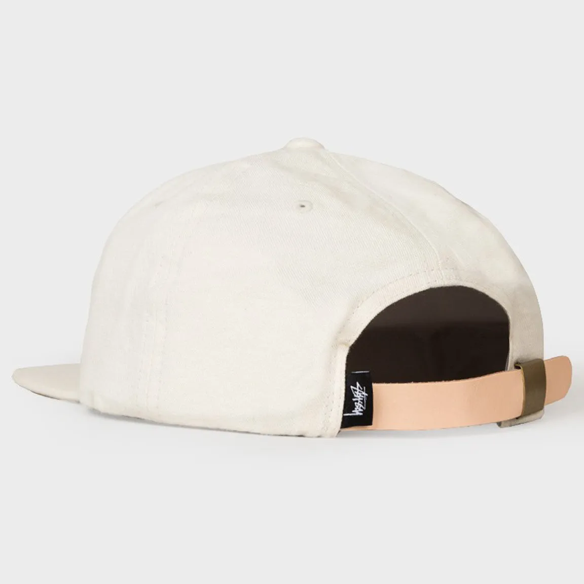 Mask Logo Strapback Mens Hat - White