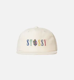 Mask Logo Strapback Mens Hat - White