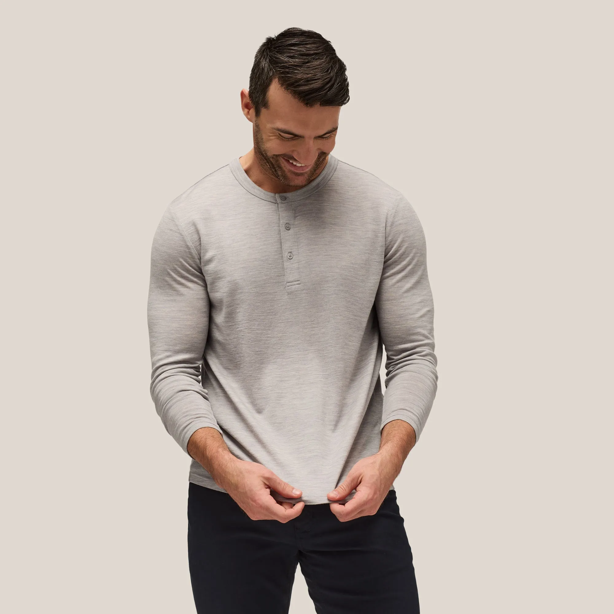 Men's 2 Pack // Long Sleeve Merino Henley