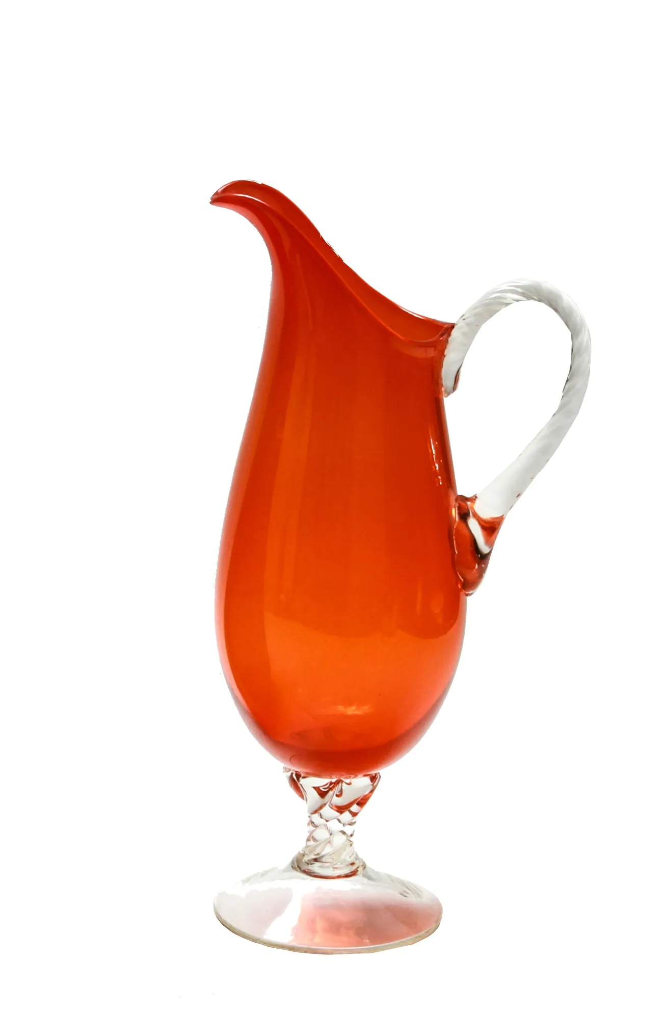 Mid-Century Modern Art Glass Pitcher