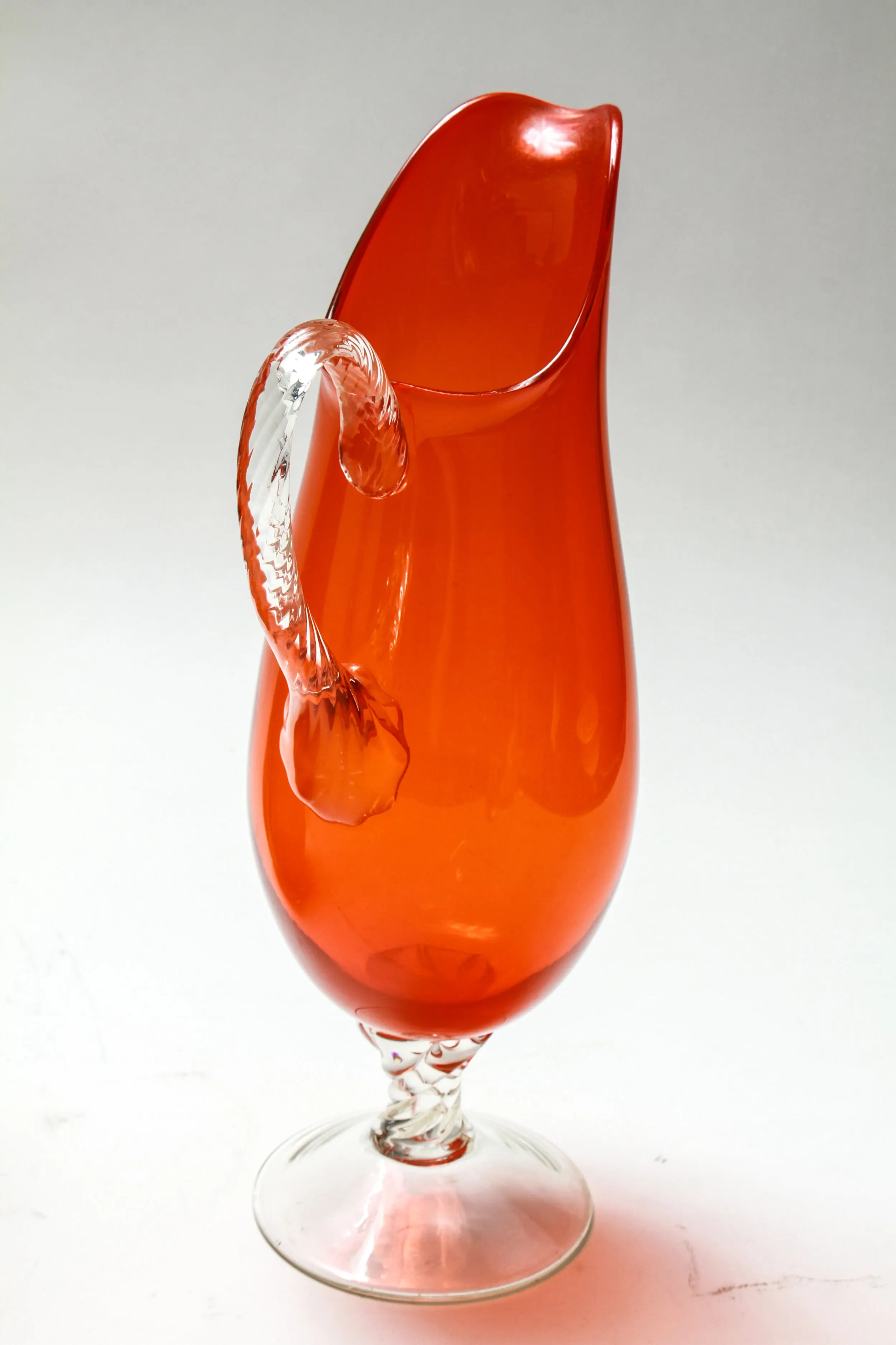 Mid-Century Modern Art Glass Pitcher