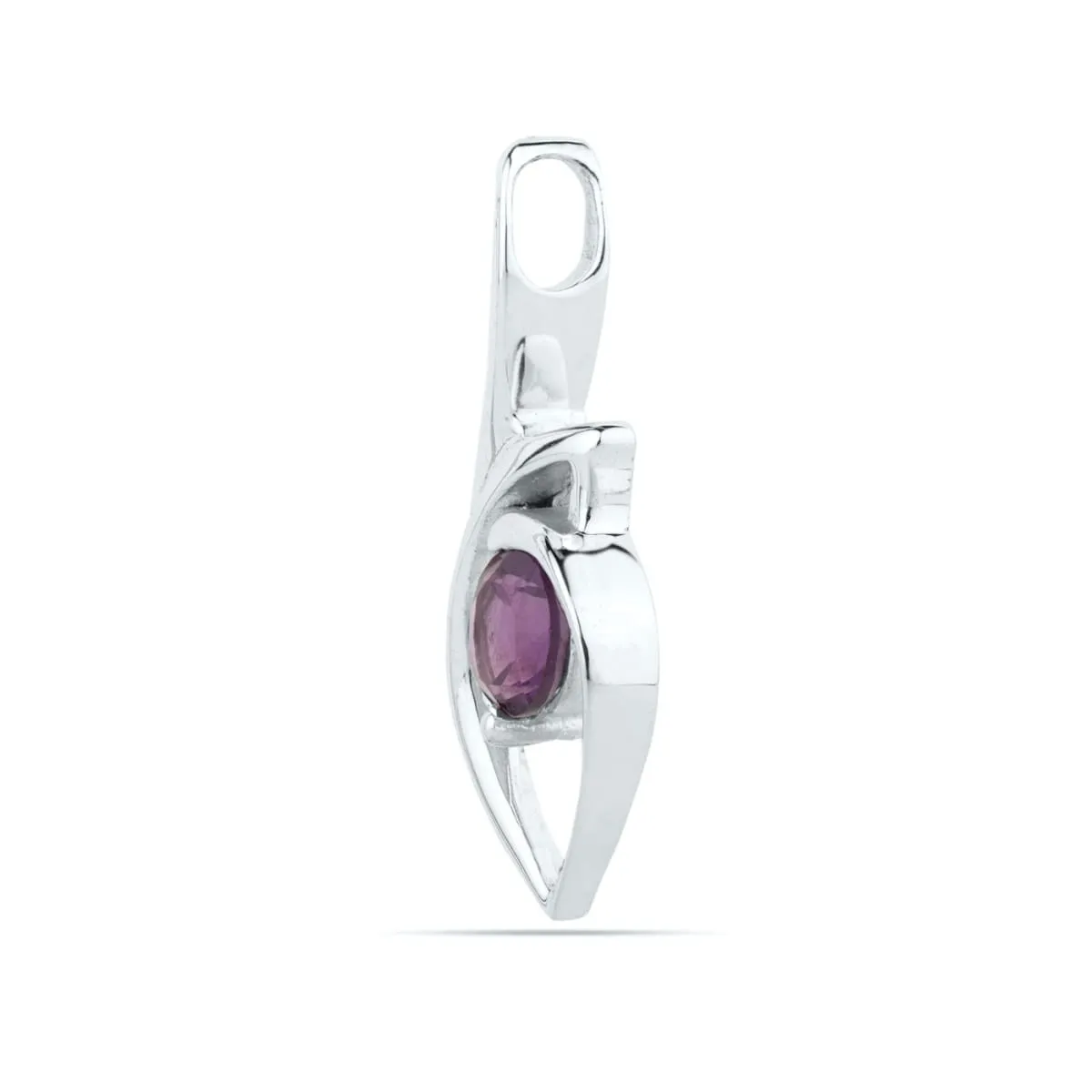 Natural Amethyst Pendant-Round Amethyst Pendant