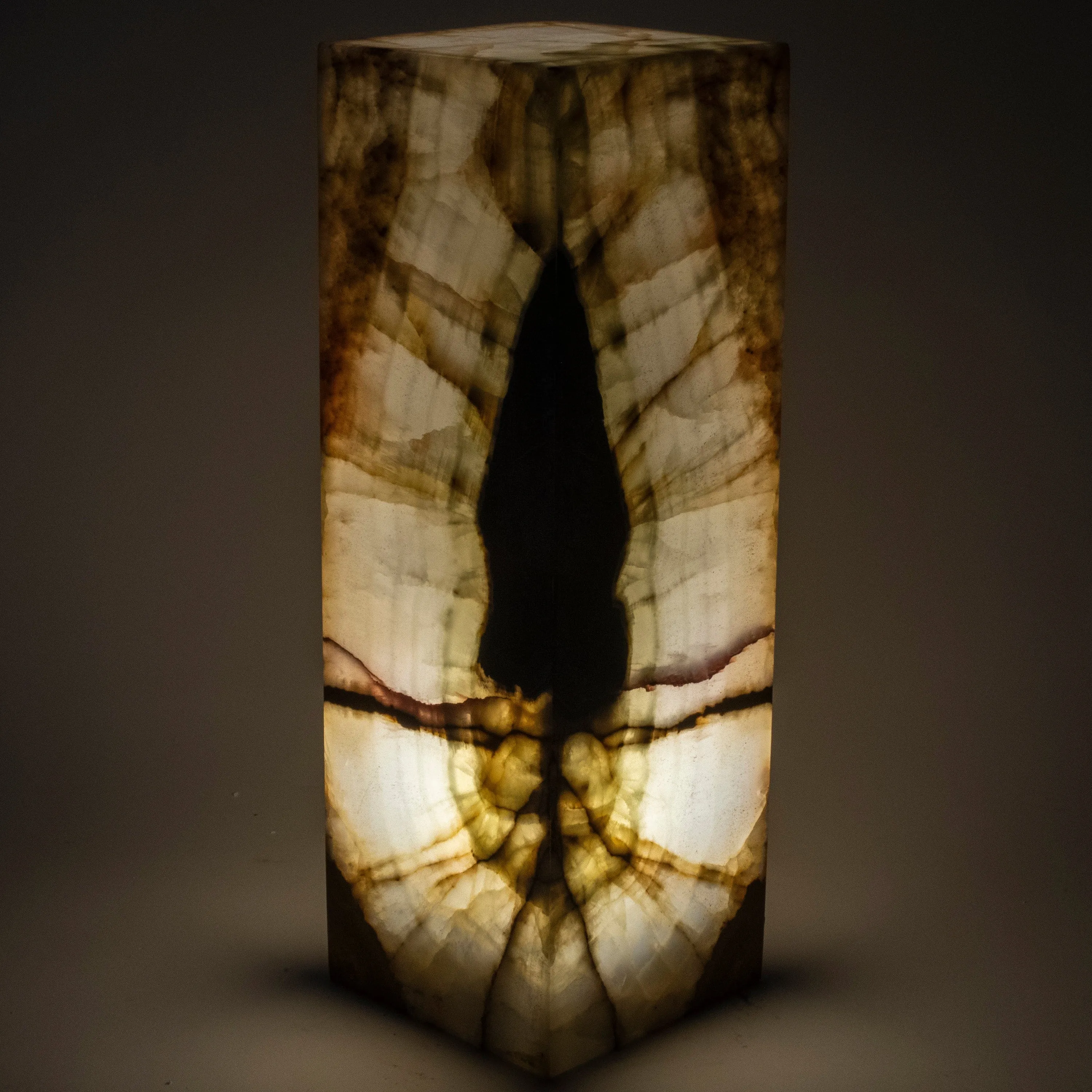 Natural Onyx Lamp Light Tower - 24