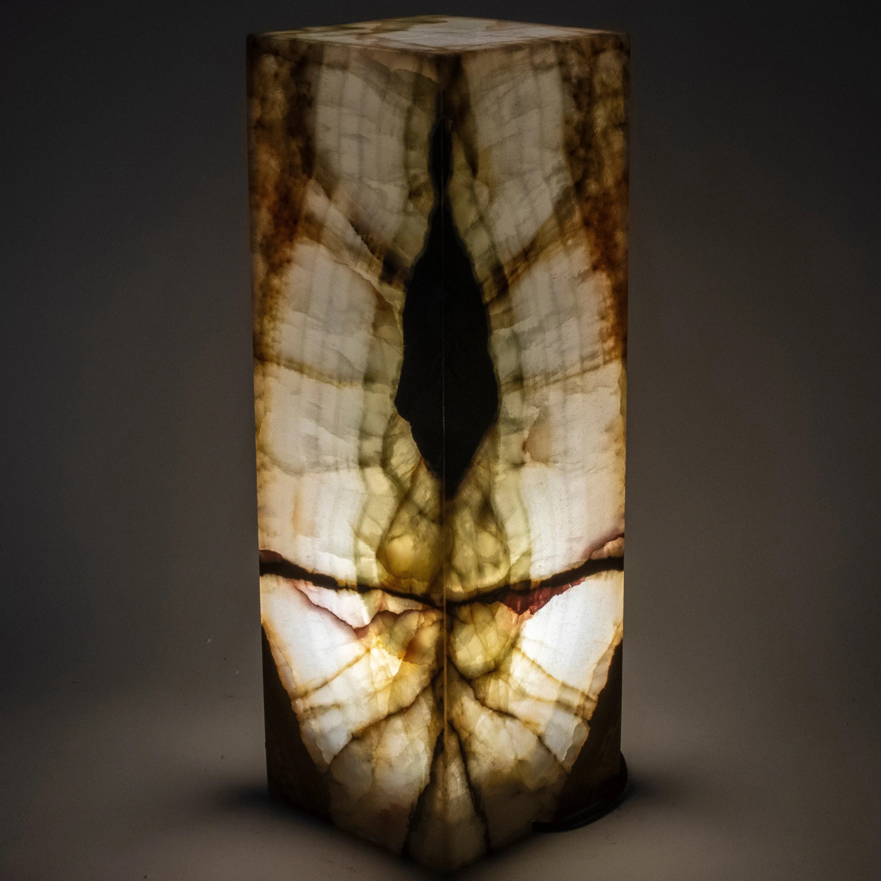 Natural Onyx Lamp Light Tower - 24