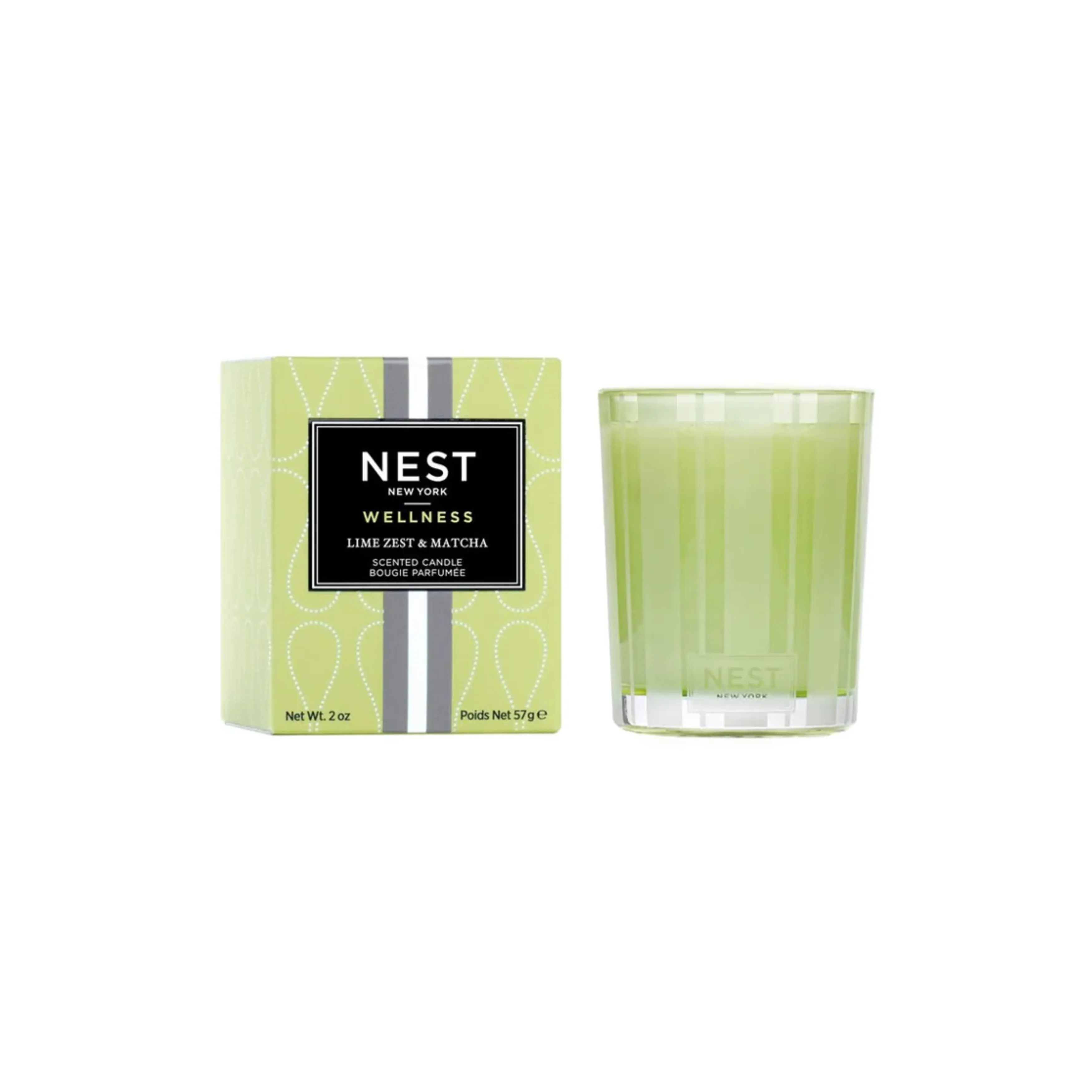 Nest Wellness Lime Zest & Matcha Votive Candle