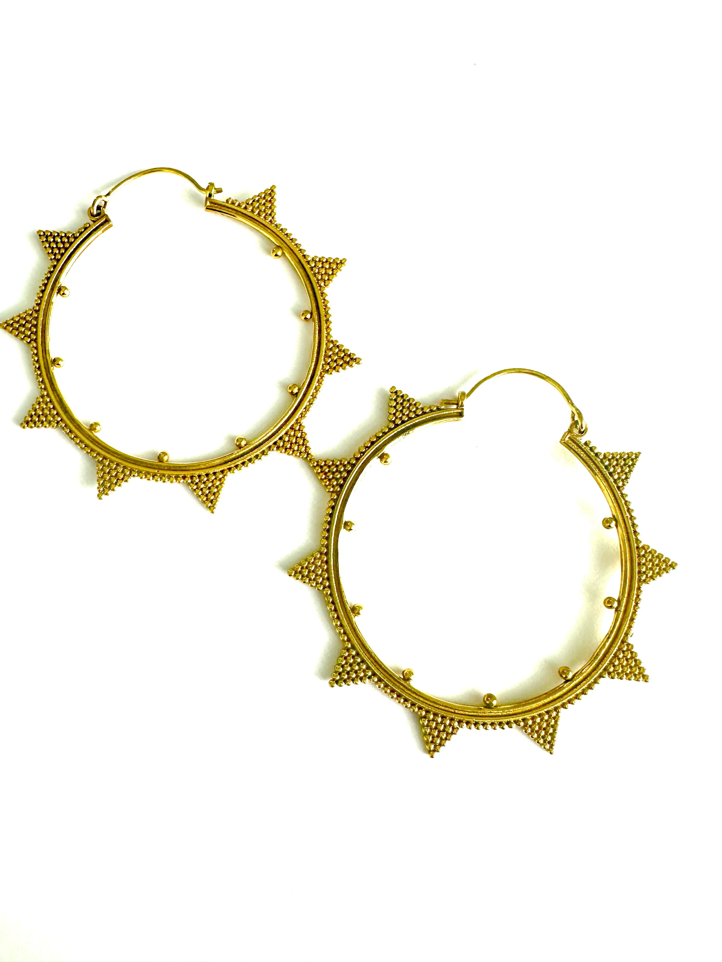 Nira Brass Earrings