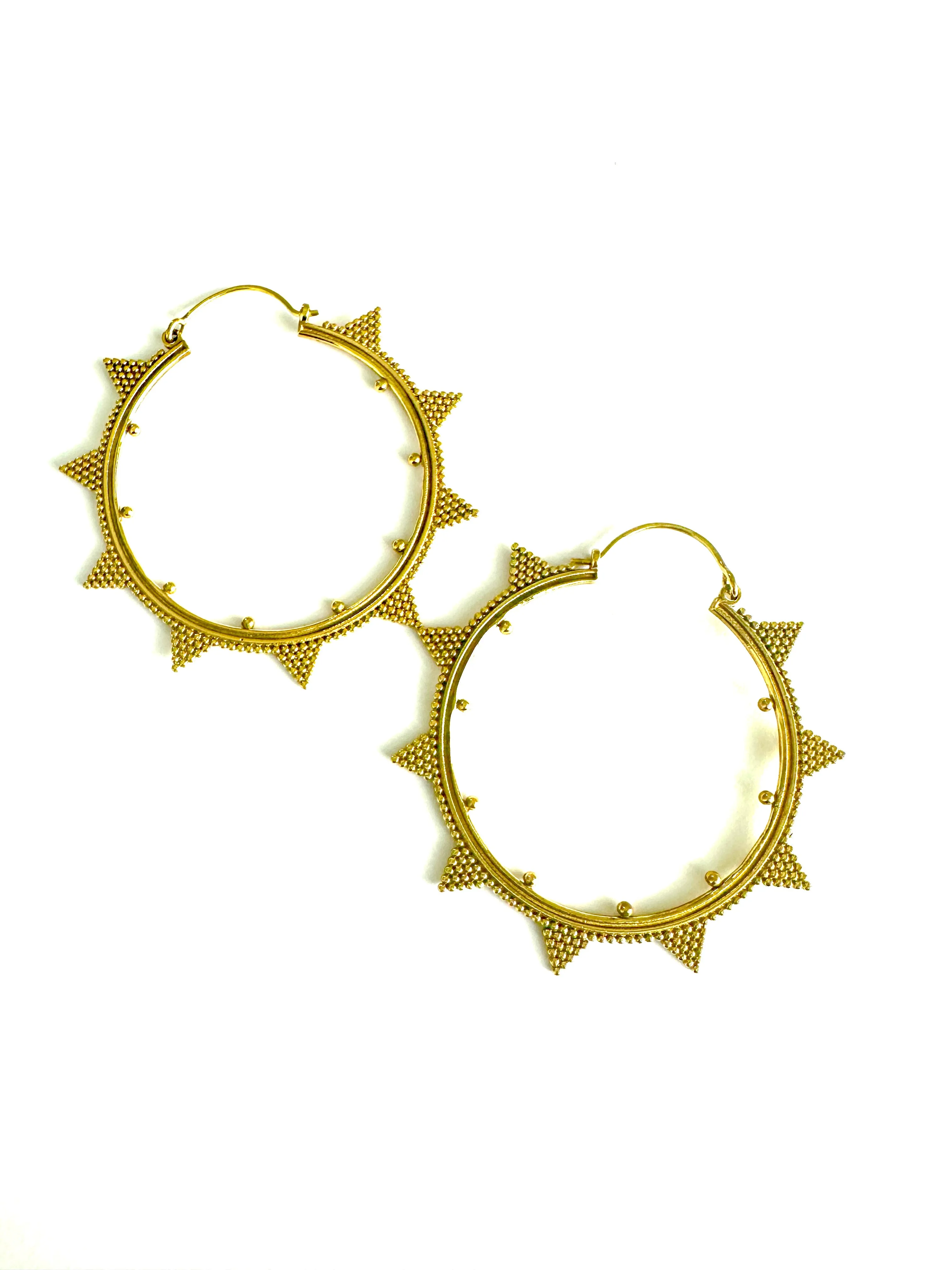 Nira Brass Earrings