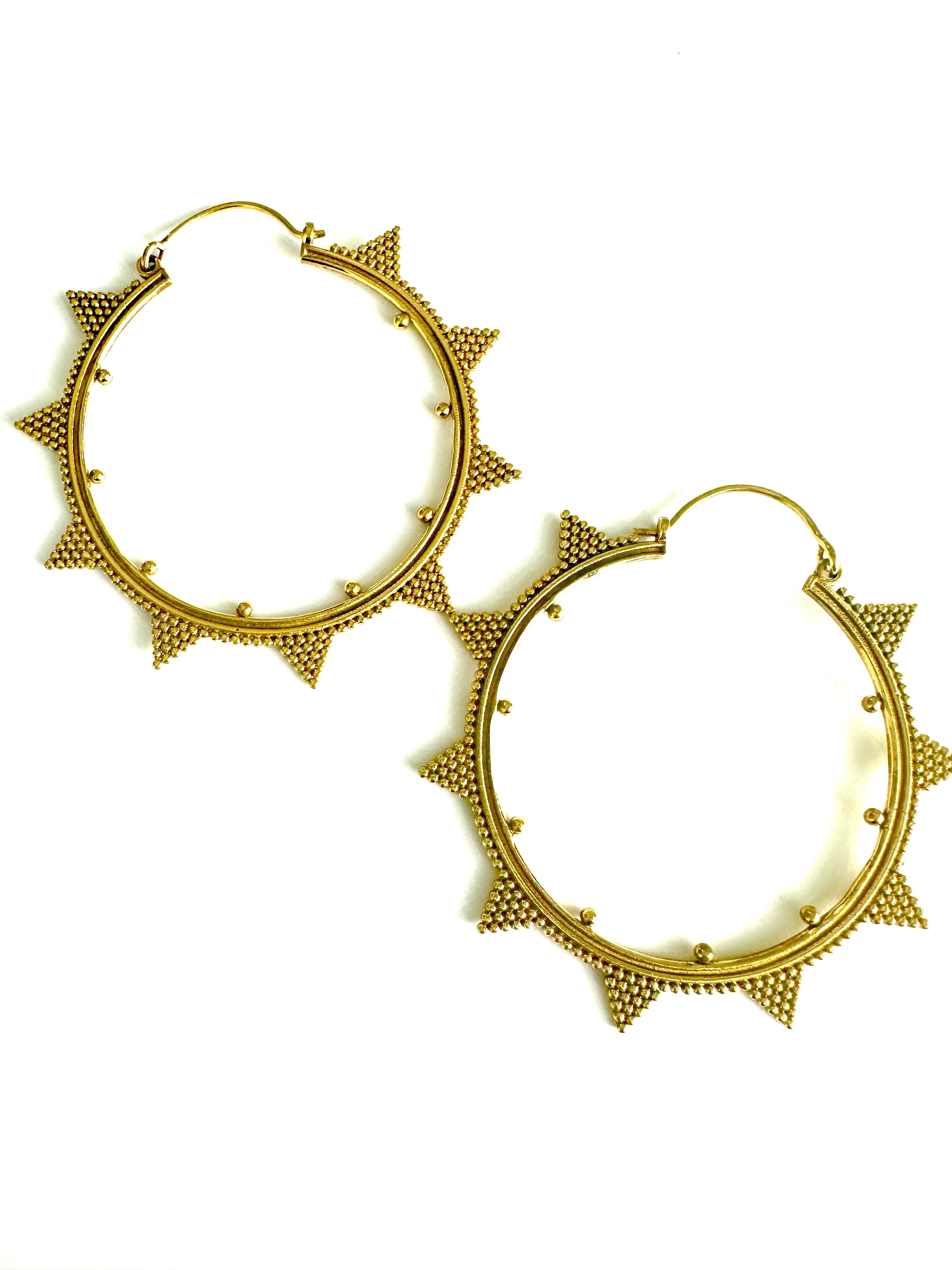 Nira Brass Earrings