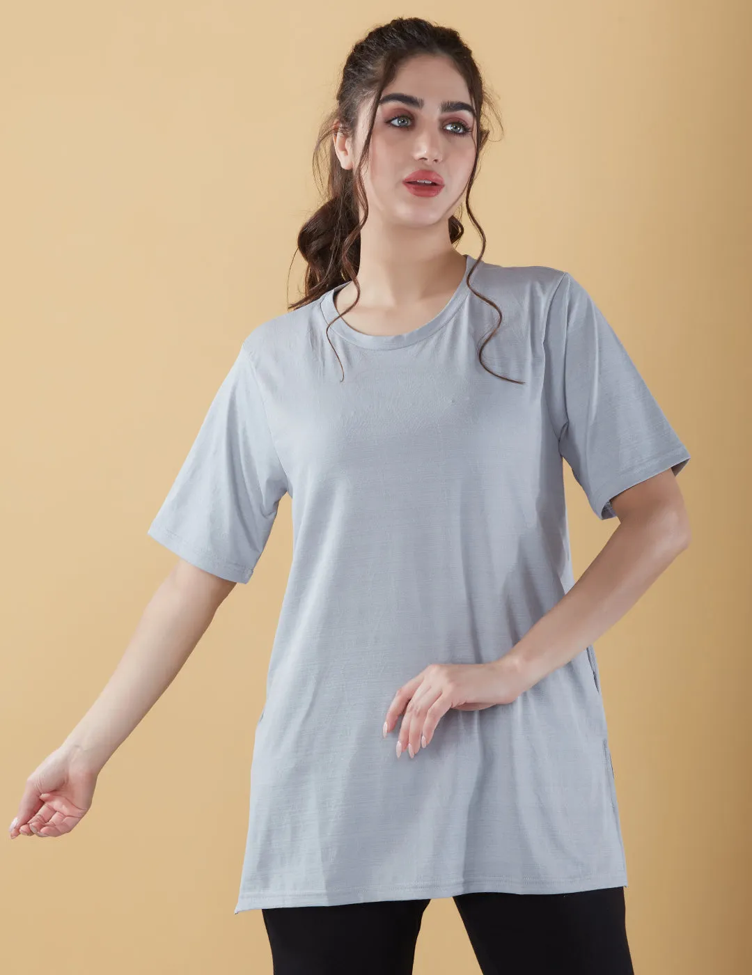 Oversized Long Tee For Women -Athleisure Wear