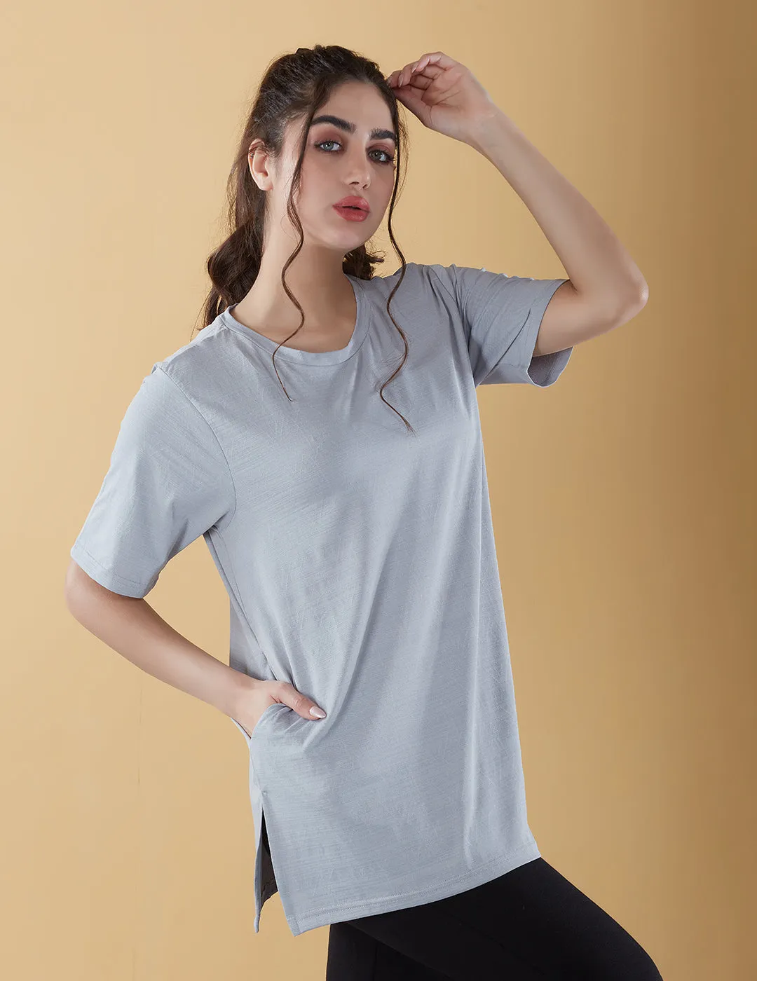 Oversized Long Tee For Women -Athleisure Wear