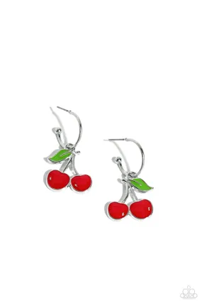 Paparazzi Cherry Caliber Red Post Earrings