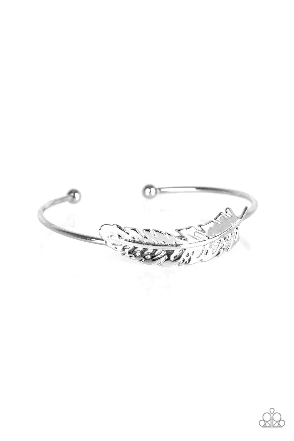 Paparazzi How Do You Like This FEATHER? Silver Feather Bracelet