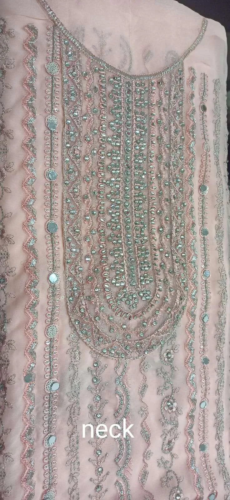 Pastel Long Embroidered Pakistani Suit