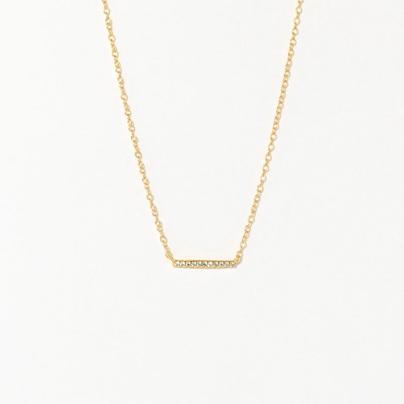 Pave Bar Necklace