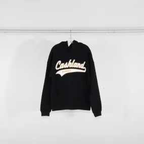 Pro-Script Pull Over Hooded Sweatshirt : BLACK with Gold and White