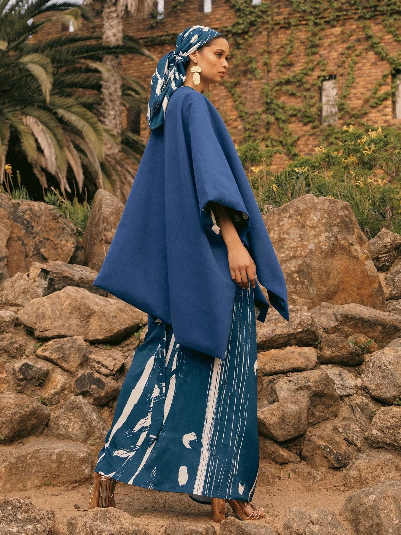 Reversible Amy Ben Poncho - Suto Blu