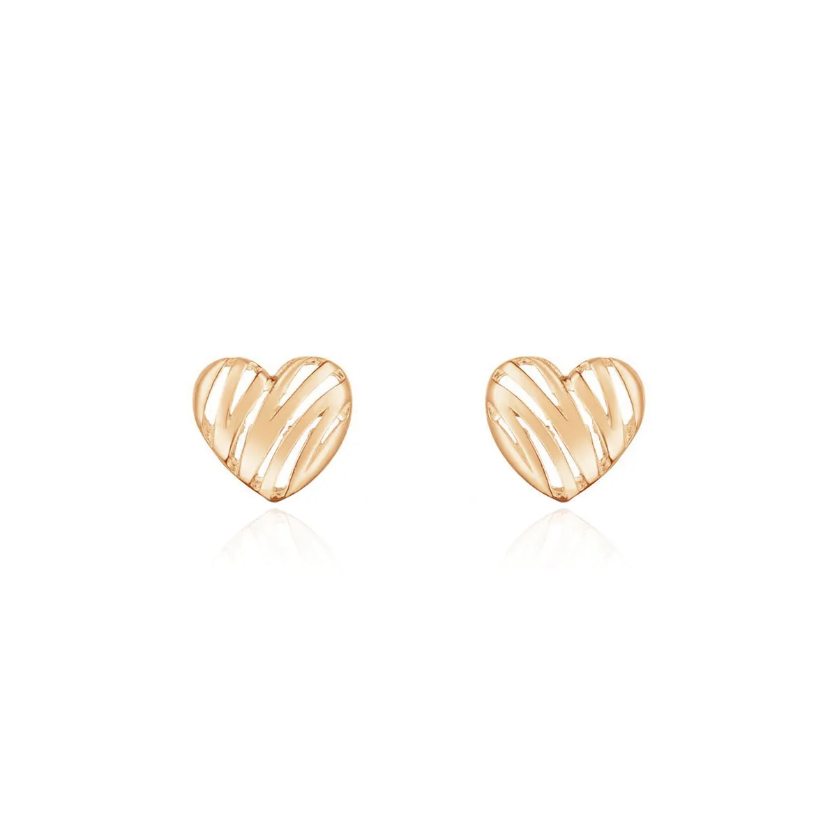 Scribble Heart Stud Earrings