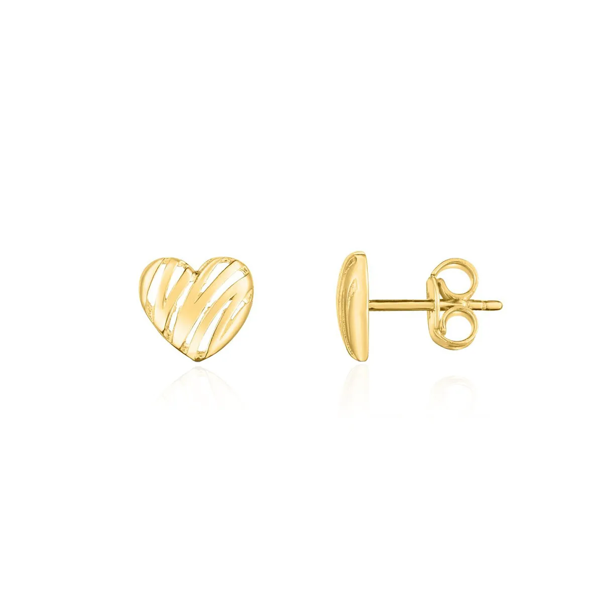 Scribble Heart Stud Earrings