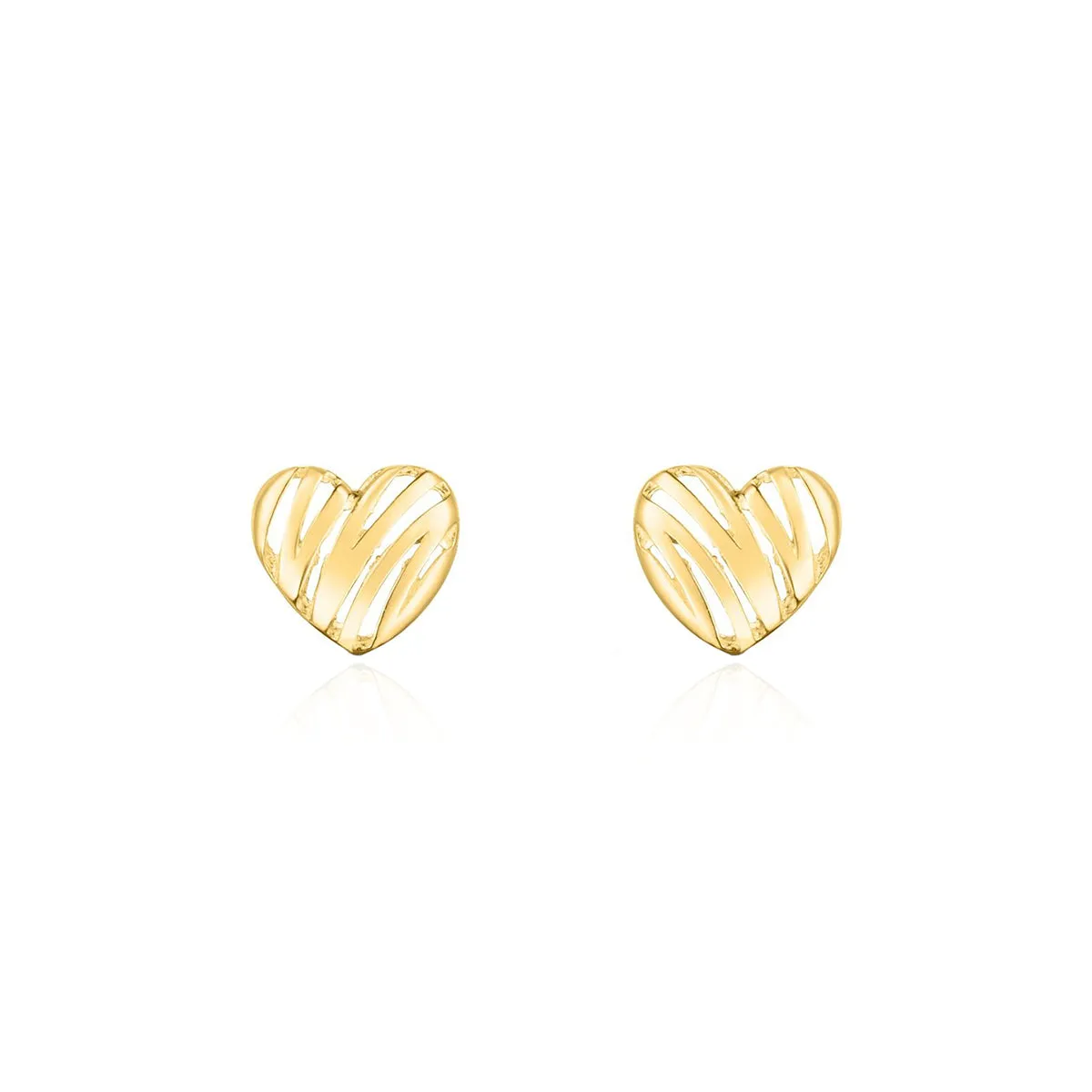 Scribble Heart Stud Earrings