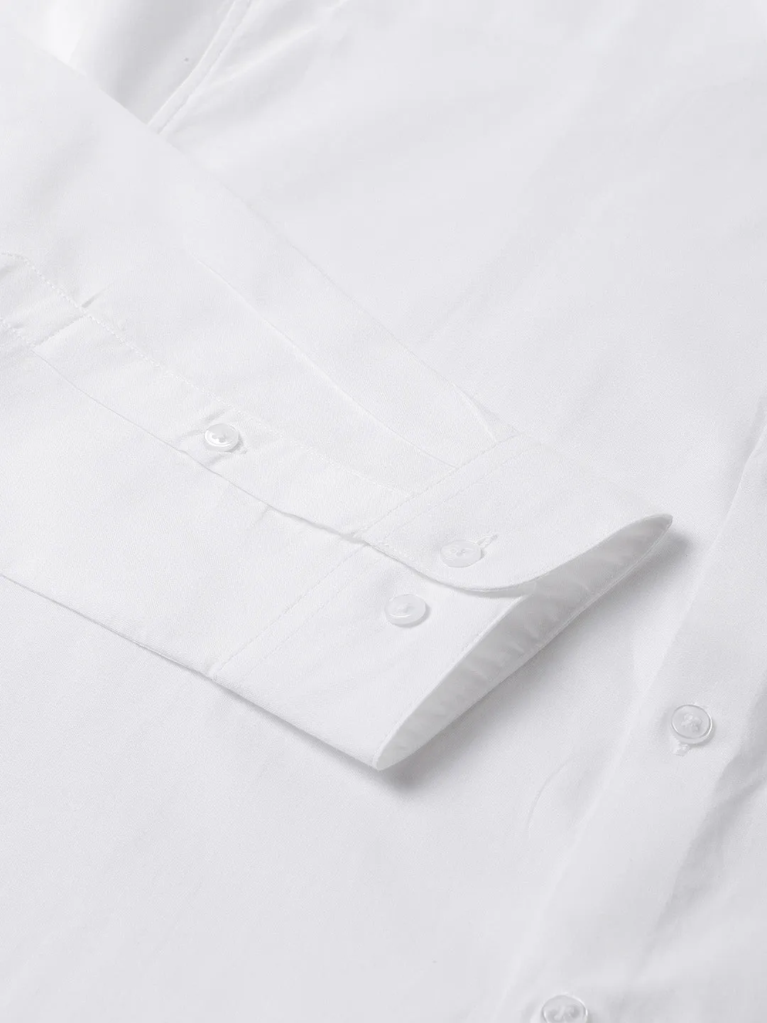 Spread Collar Classic Cotton Oxford White Shirt - Daystart ( Pack of 2)