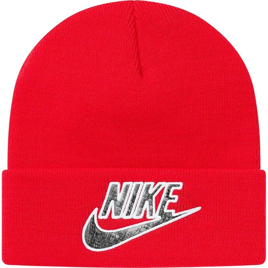 Supreme/ Nike Snakeskin Beanie (Red)