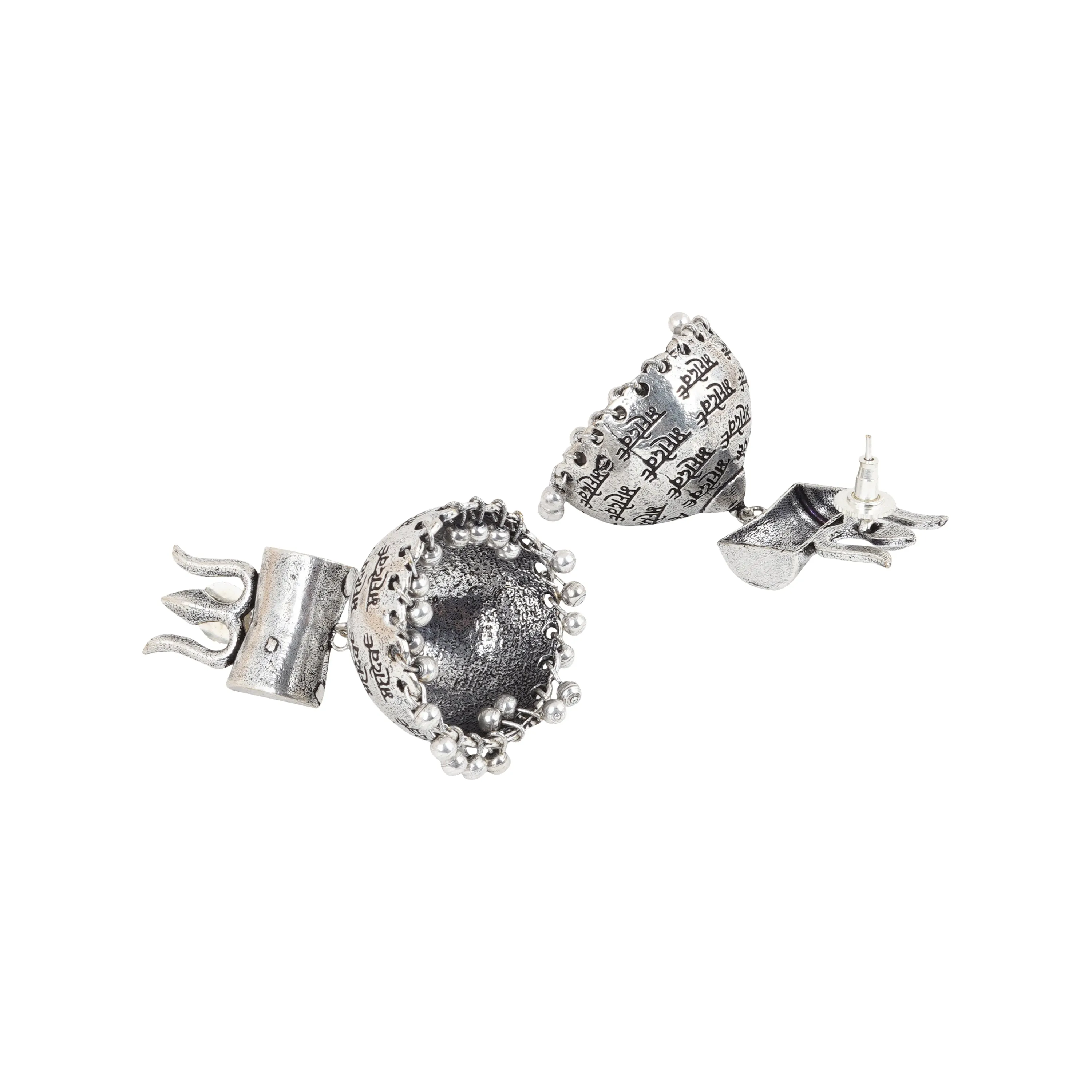 Teejh Riyad Silver Oxidised Earring