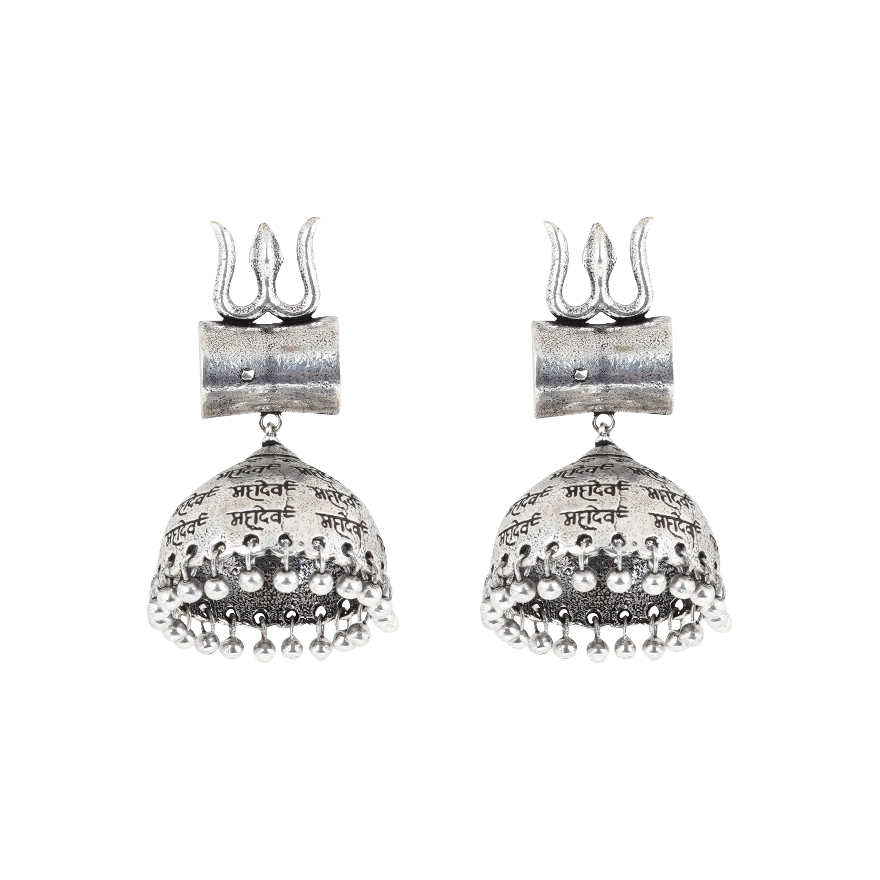 Teejh Riyad Silver Oxidised Earring