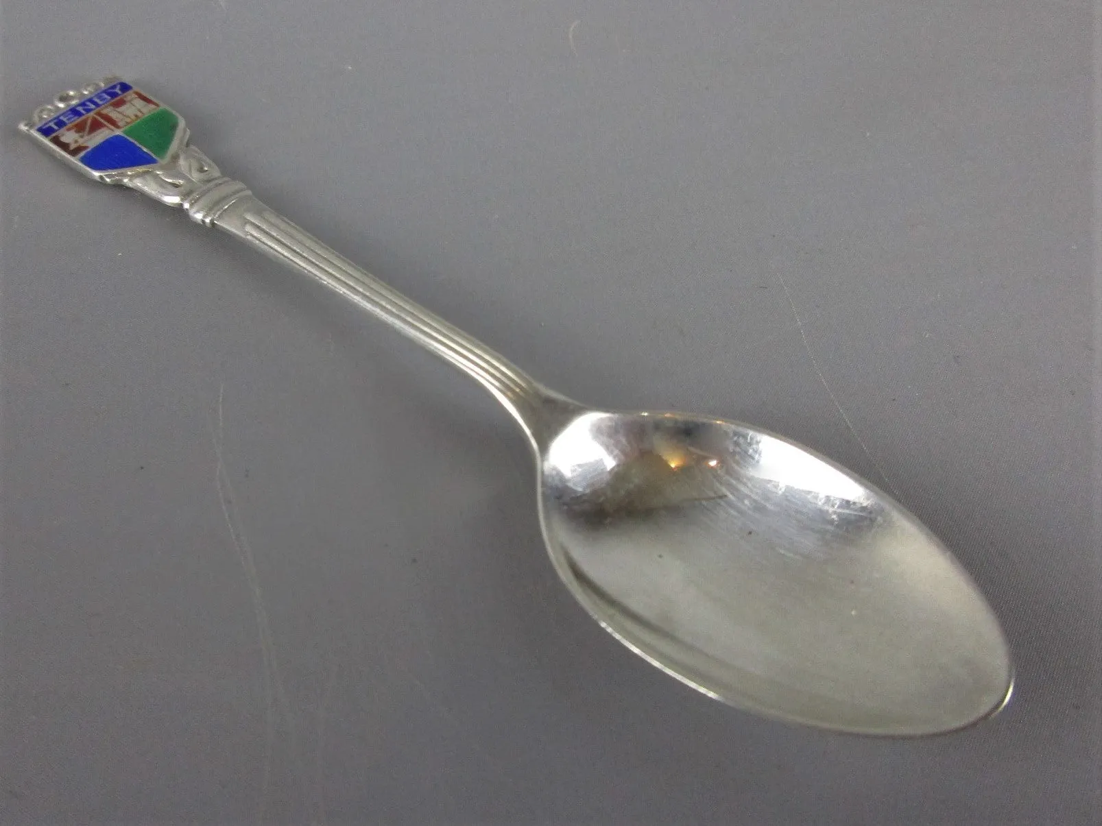 Tenby Souvenir Silver Spoon Birmingham Vintage c1968