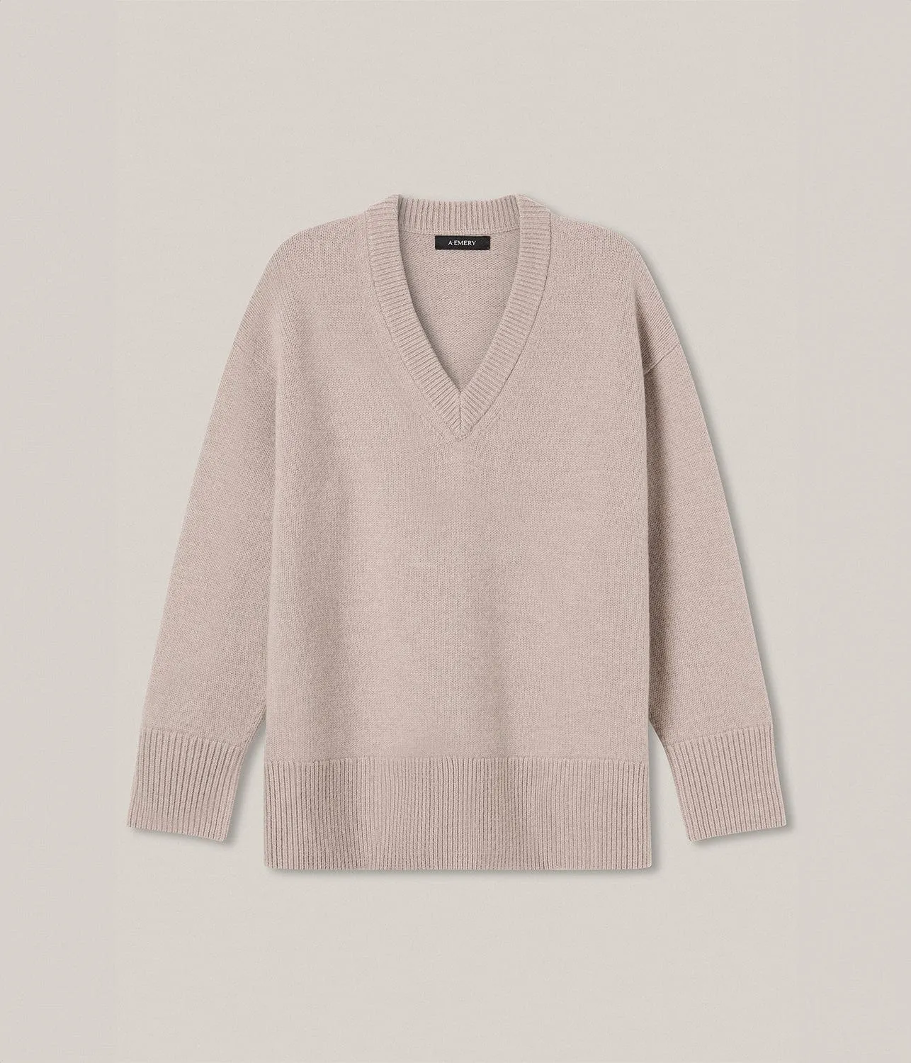 THE LEWIS KNIT- ALMOND MELANGE