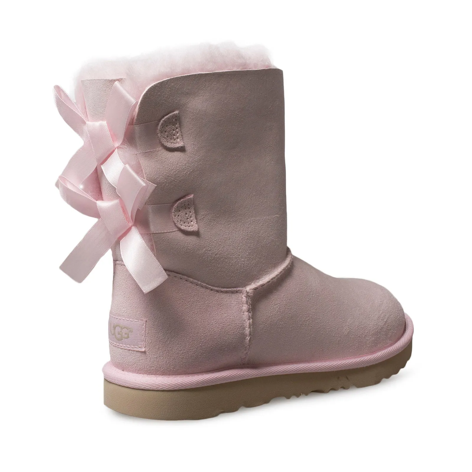 UGG Bailey Bow II Seashell Pink Boots - Youth