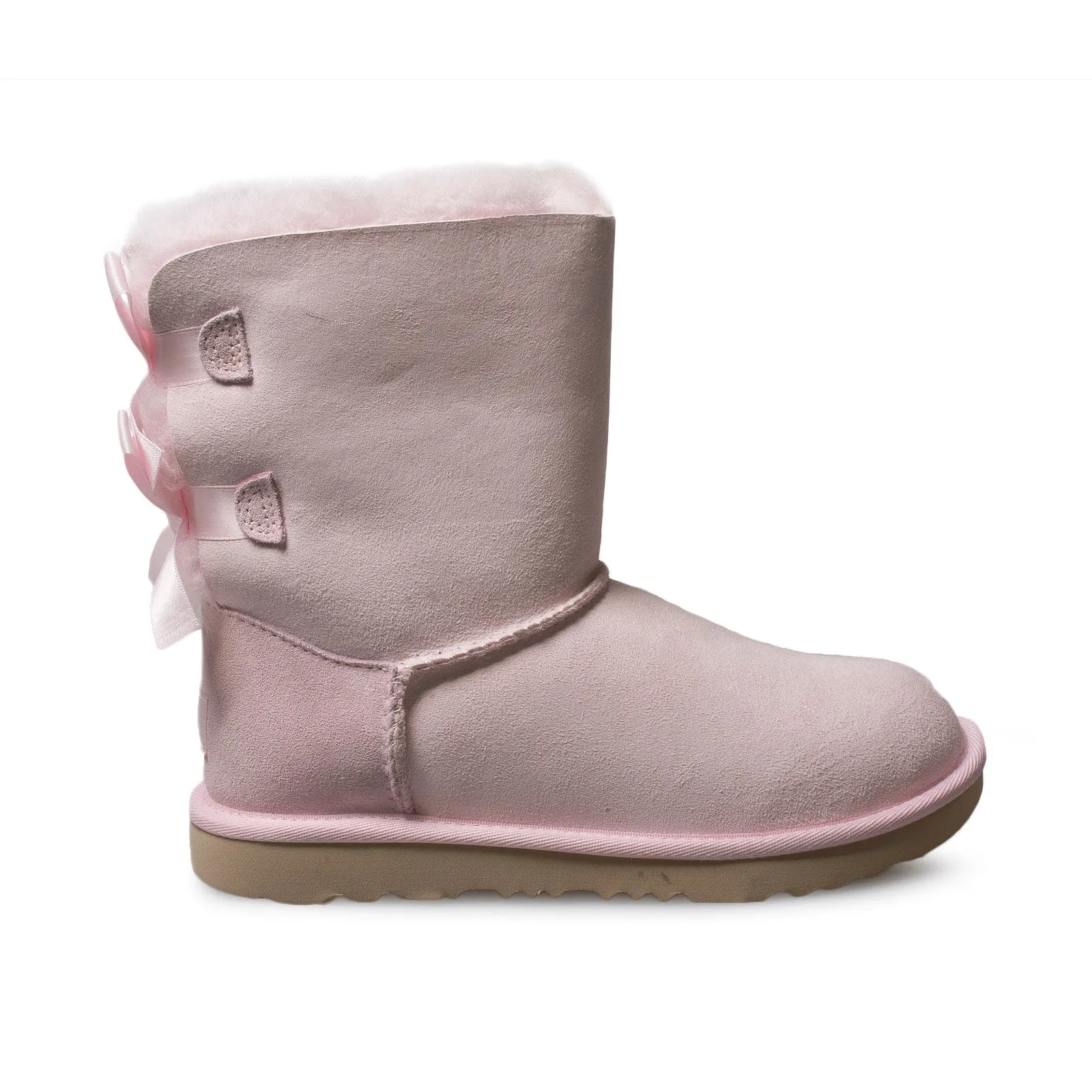 UGG Bailey Bow II Seashell Pink Boots - Youth