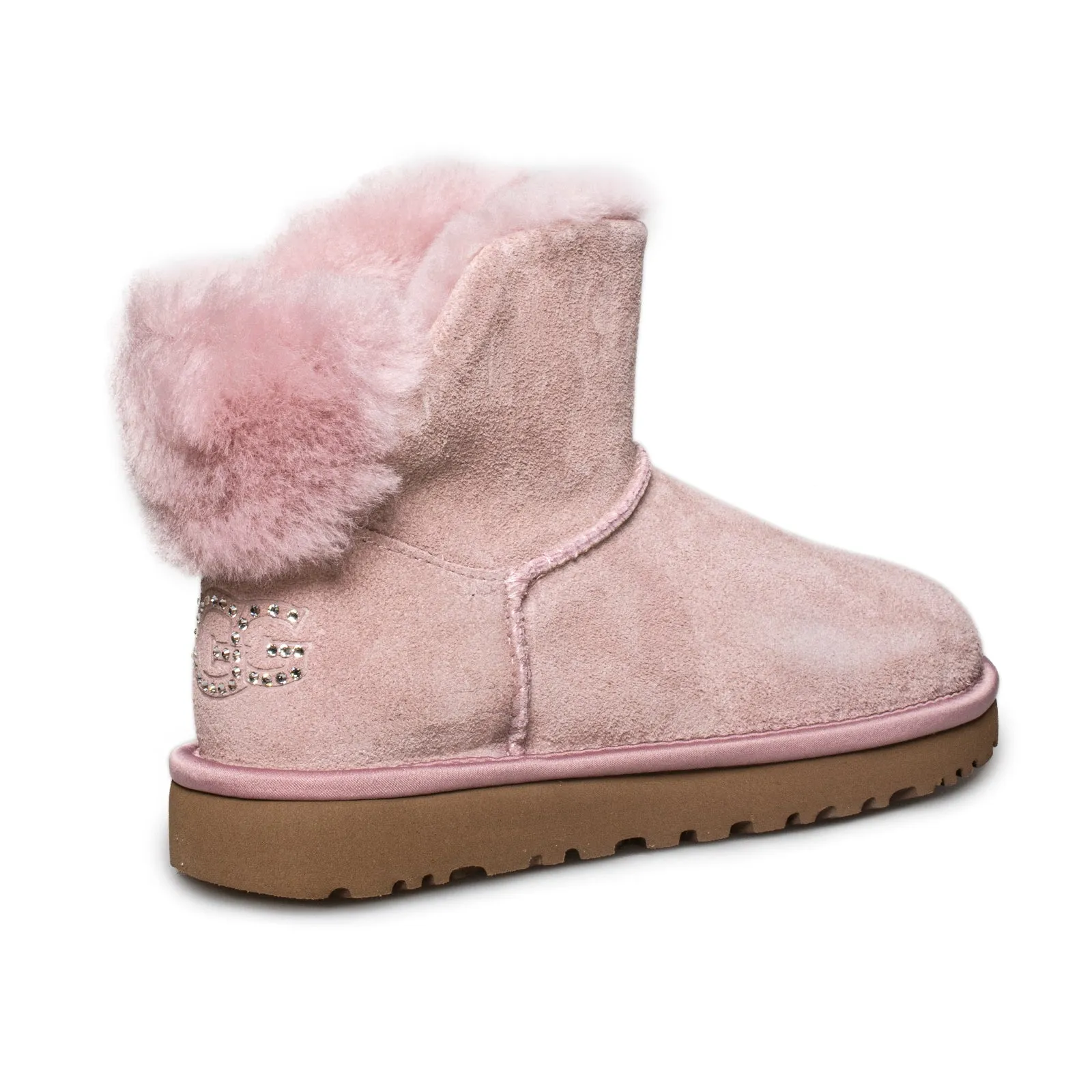 UGG Classic Bling Mini Pink Crystal Boots - Women's