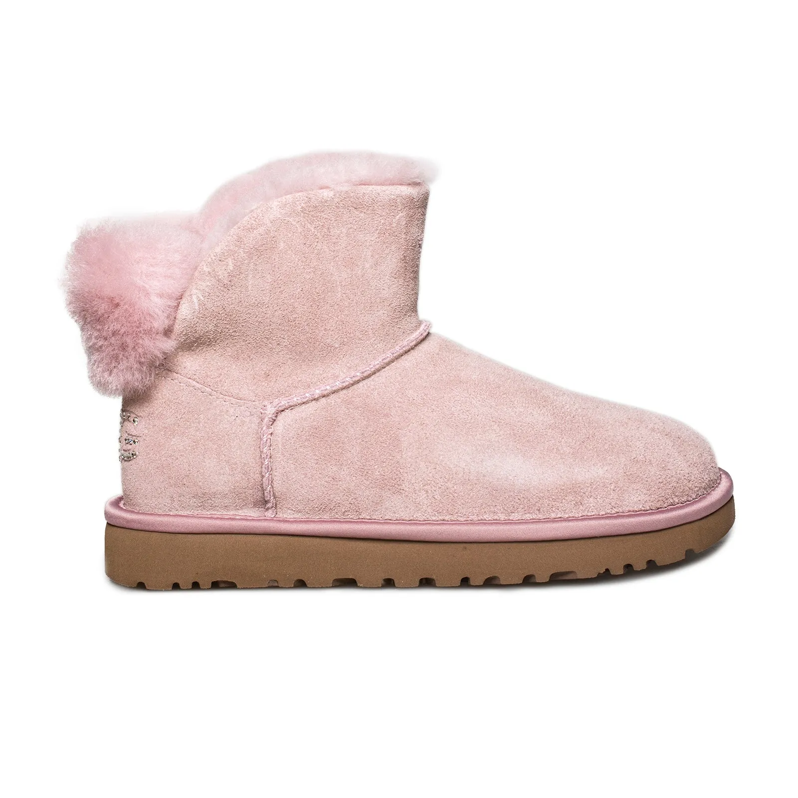 UGG Classic Bling Mini Pink Crystal Boots - Women's