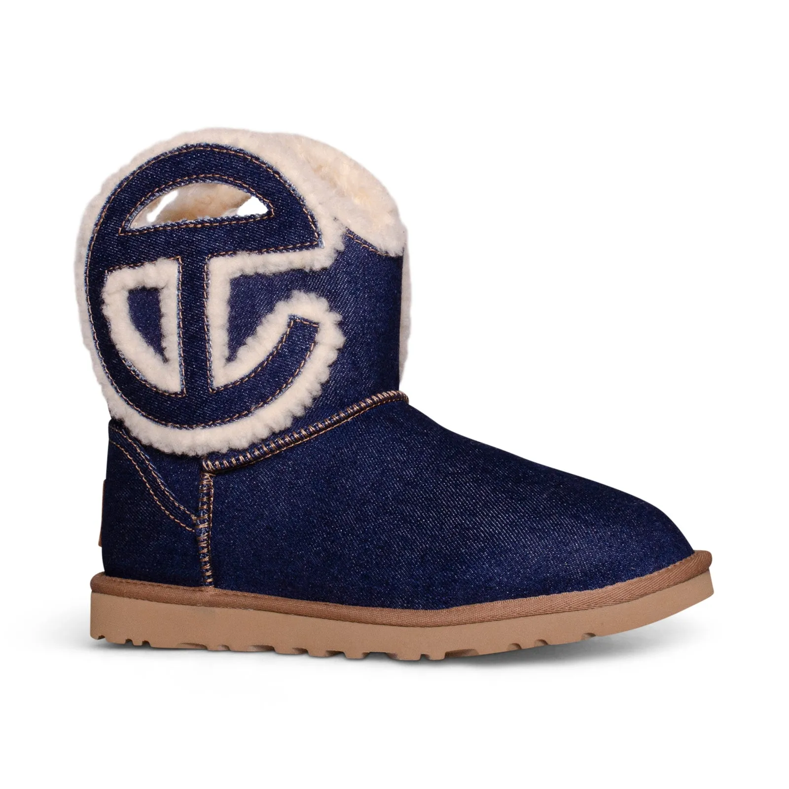 UGG X Telfar Logo Mini Indigo Denim Boots - All Gender