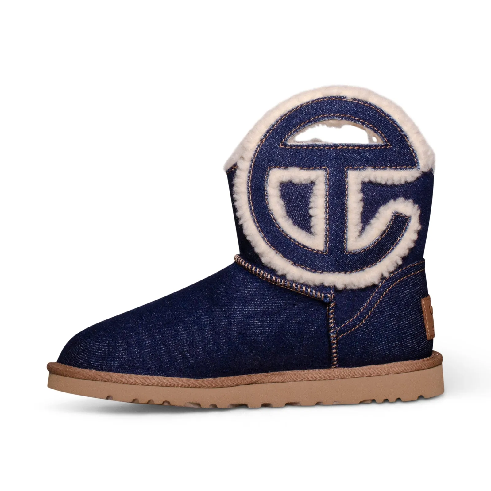 UGG X Telfar Logo Mini Indigo Denim Boots - All Gender