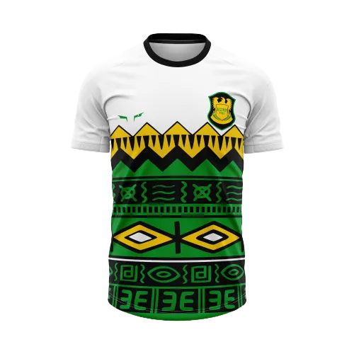 Ultras - Jamaica White Tribal Custom Football Jersey