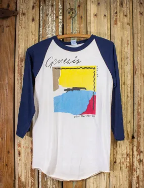 Vintage Genesis Acabac Tour Raglan Concert T Shirt 1981-82 White/Blue Small