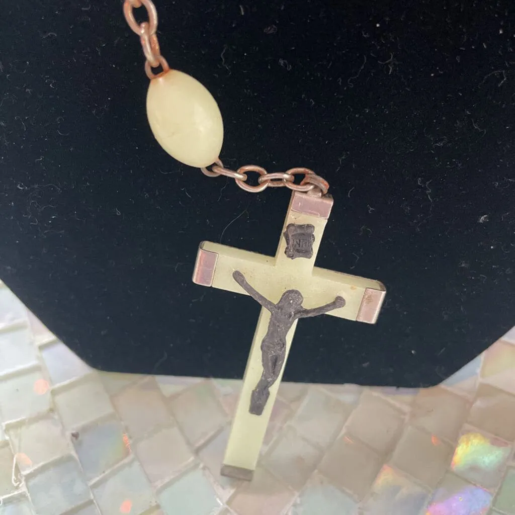 Vintage Glow in the Dark Rosary Beads