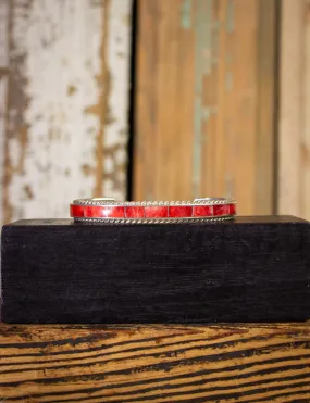 Vintage Spiny Oyster Sterling Silver Cuff