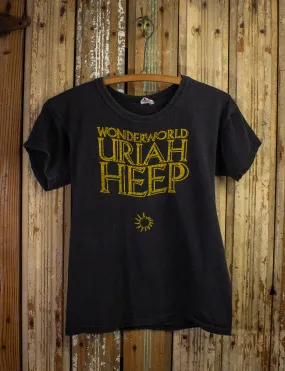 Vintage Uriah Heep Wonderworld Concert T Shirt 1974 Black Small