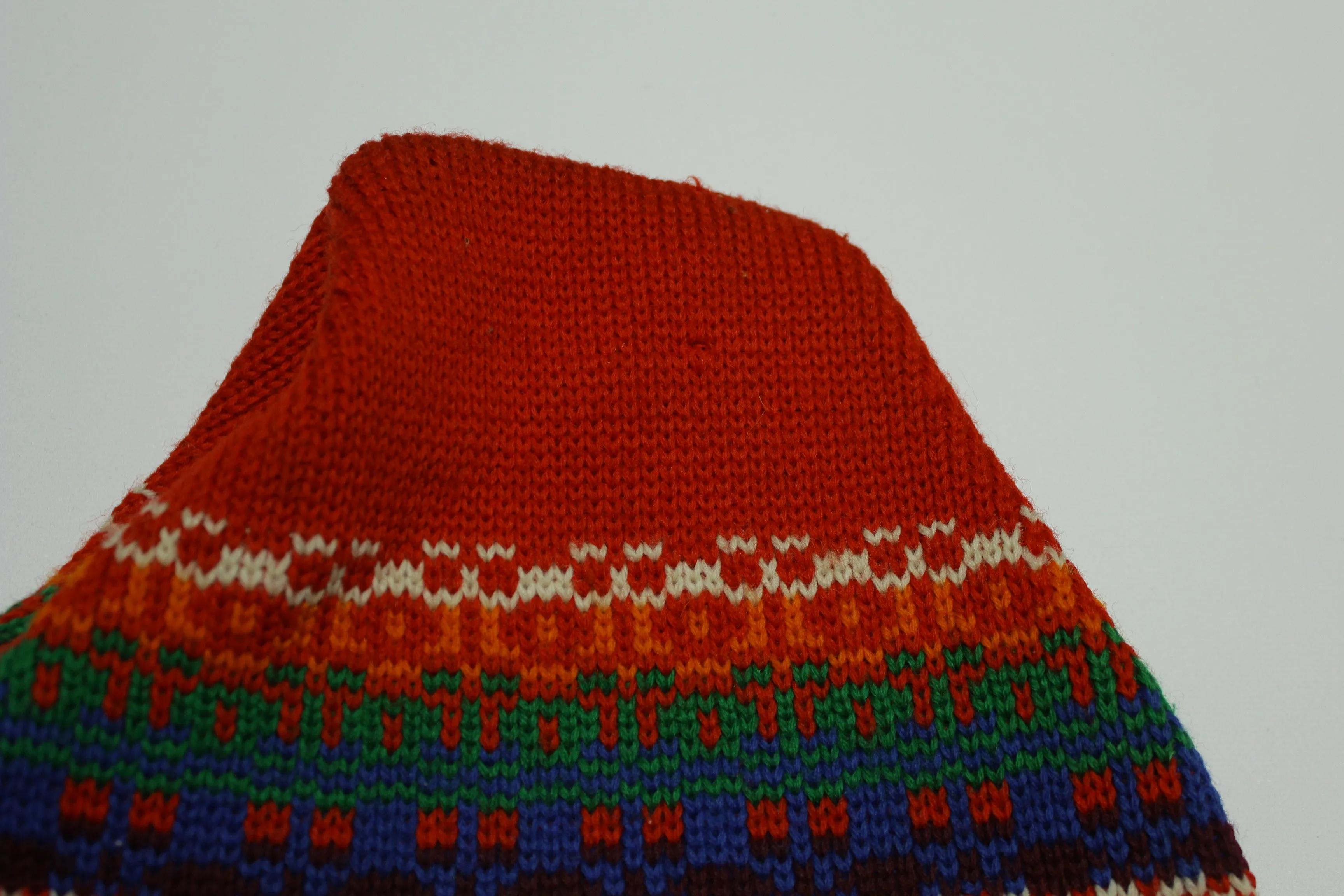 Wigwam Mills Pure Virgin Wool Knit Stocking Snow Cap Hat Beanie Vintage 1970's 1960's