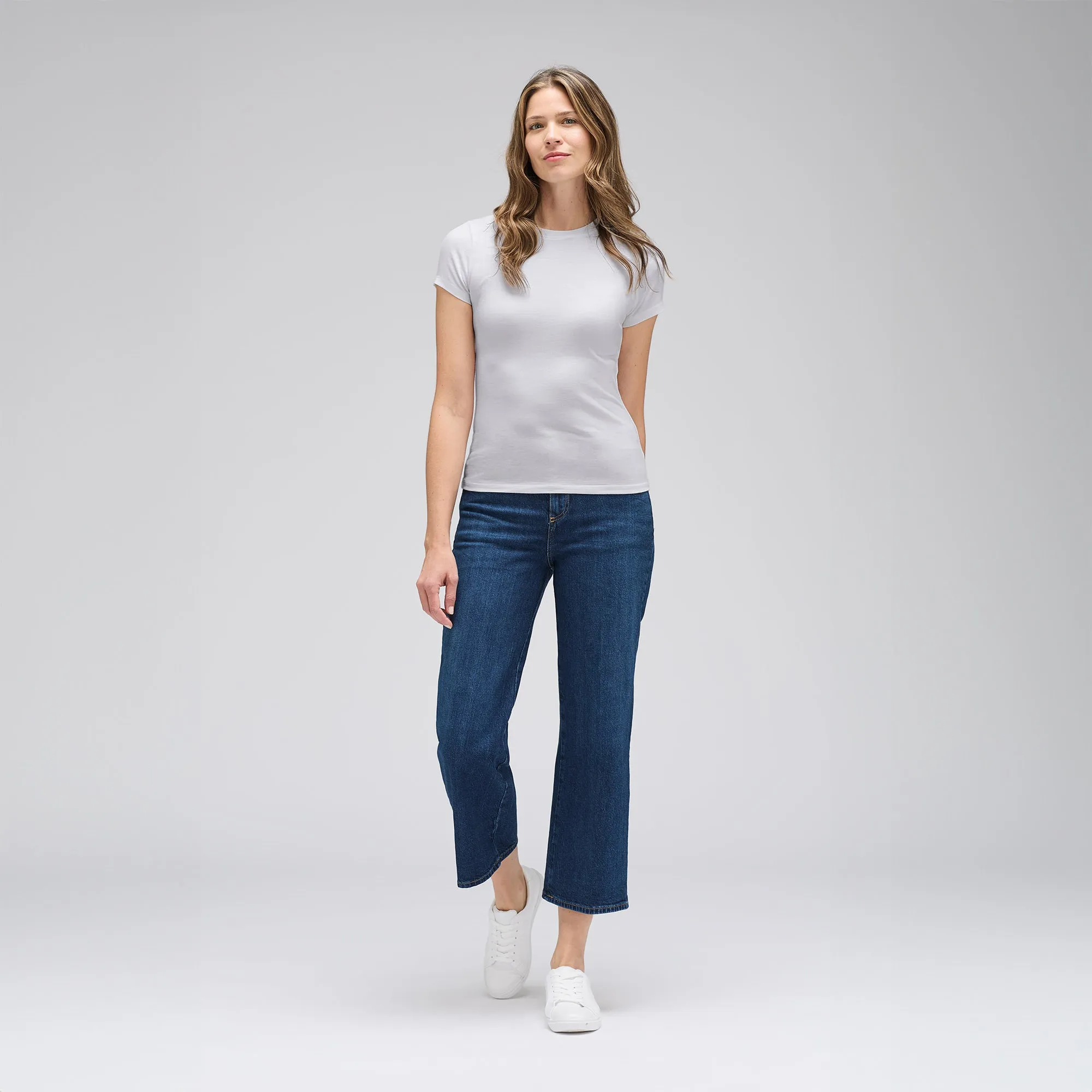 Women's Slim Merino Crew Neck T-Shirt