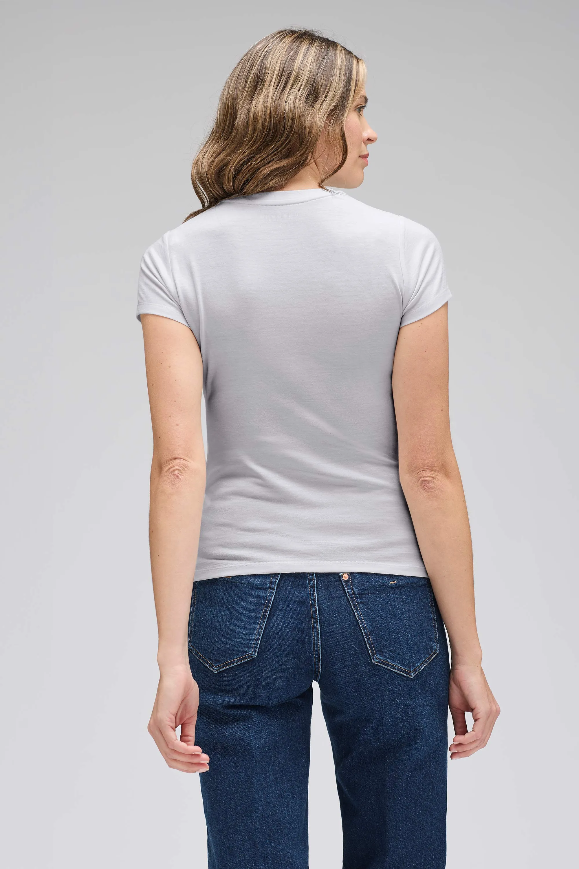 Women's Slim Merino Crew Neck T-Shirt