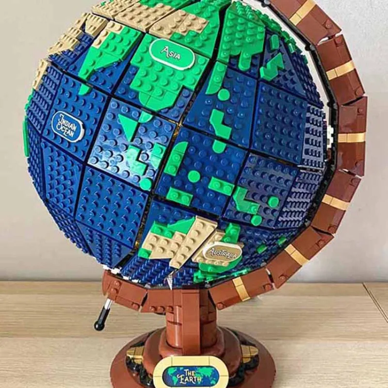 World Globe Map Earth Build Block - Kimi